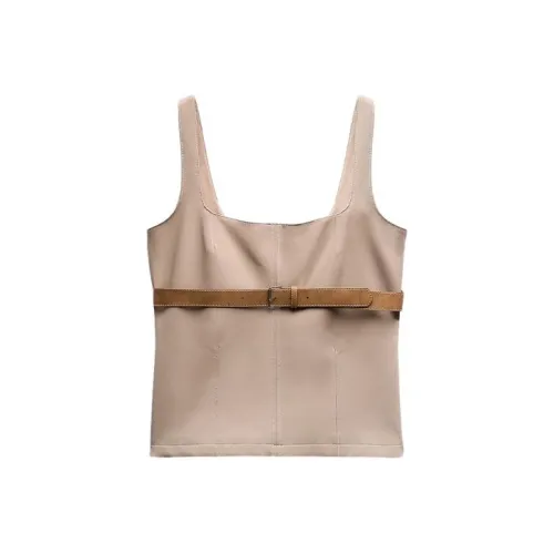 ZARA Коричневые Женские Камисоли