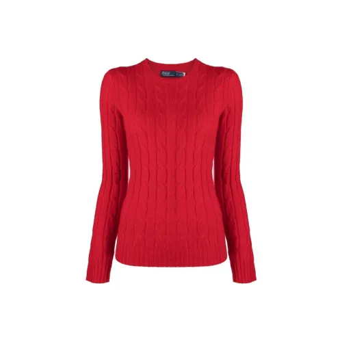 Polo Ralph Lauren FW22 Кашемировый свитер женский красный