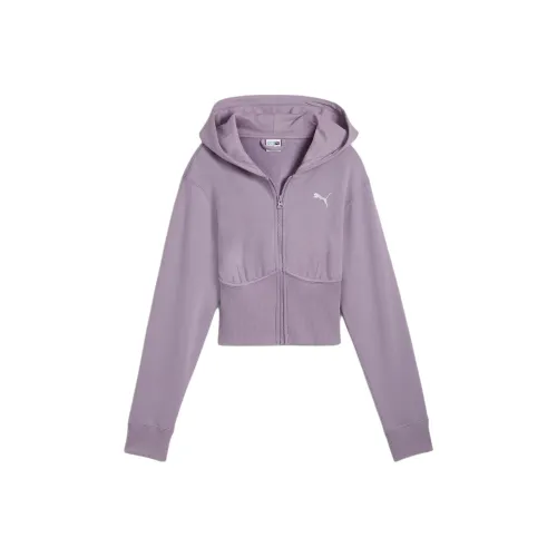 PUMA CROPPEDDARE TO GYM2K Толстовка Женский Светло-Сливовый