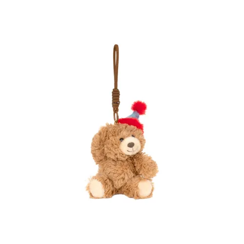 Любовь День рождения Шляпа Вечеринка Медвежонок Тедди Кукла Warm Companion Плюшевая Подвеска 12 см Рекомендуемая высота