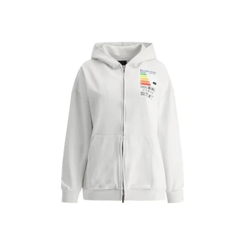 Balenciaga SS23 Свитшот Свободного кроя Женский Белый