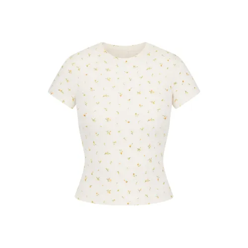 SKIMS T-рубашка Женская MARIGOLD ROSEBUD С принтом MARIGOLD ROSEBUD С принтом