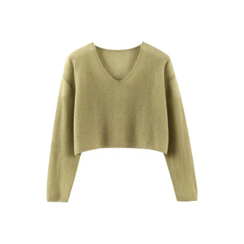 MAIGRE SIMHAT Кашемир Свитер Женские Lark Зеленый