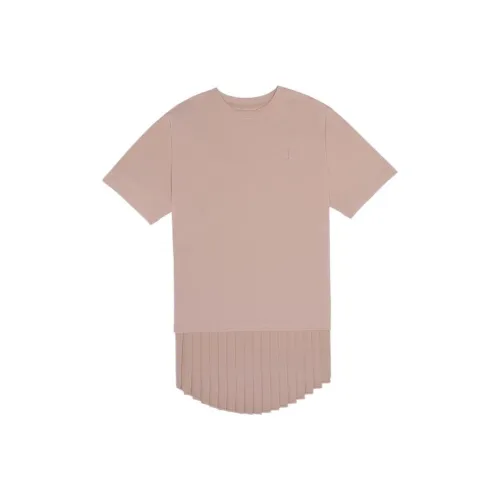 LI NING 1990 Advanced Sports Series Рукав с оборванным плечом T-рубашка Женская Новая Туманно-розовая