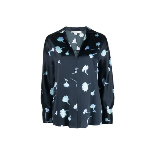 VINCE Синие Женские Рубашки