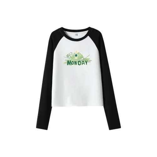 MJ STYLE Реглан-рукав T-рубашка Женская