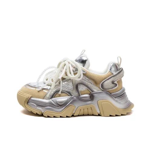 JAY Дышащие Низкие Кроссовки с Толстой Подошвой Женские