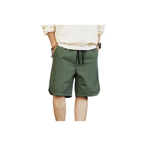 GELANLU Повседневные шорты унисекс армейский зеленый