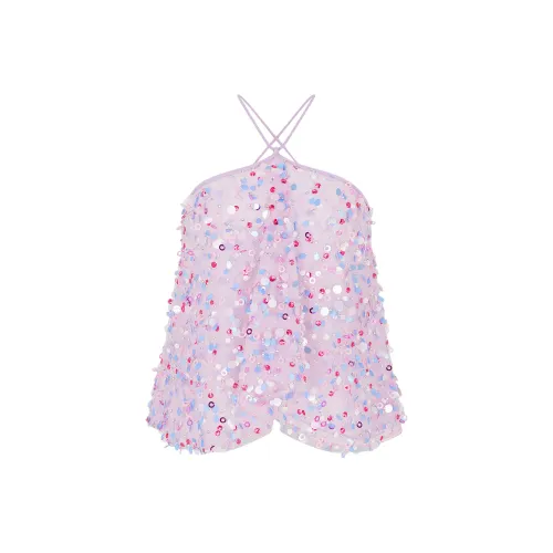 EMPORIO ARMANI Топ на бретелях Женский Светло-фиолетовый