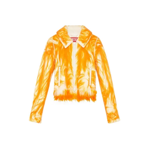 DIESEL Куртки и Пальто Женские Светло-Оранжевый