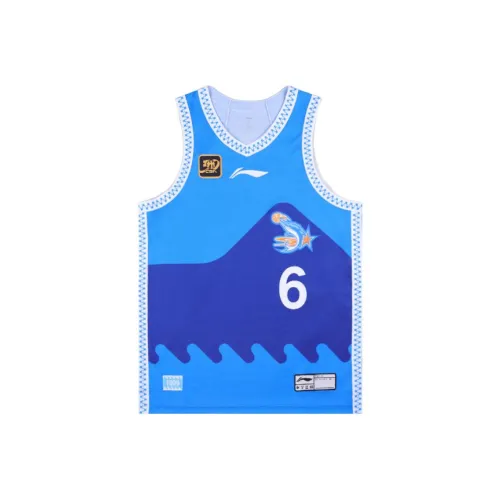 Лайнер CBA Collection Баскетбольная Джерси Классическая версия 24 25 Фучжоу Команда Зоу Ян Размер 6 Мужской VIBRANT Синий