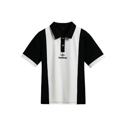 Kawasaki Vintage Collection Бадминтон Джерси Унисекс Черный Белый