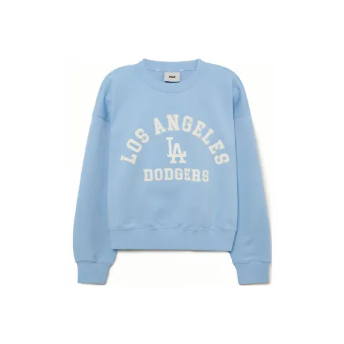 MLB Los Angeles Dodgers Толстовка Женская Кремово-Синяя