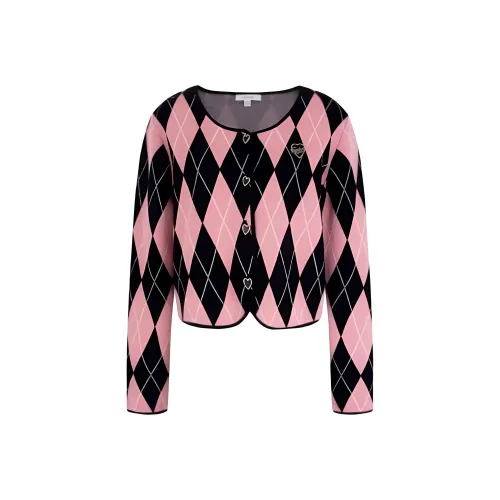 Caroline Трикотаж Женский Фуксия Клетка