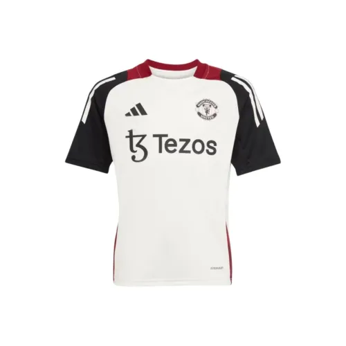Adidas Tiro 24Manchester UNITED Тренировочный Футбол Джерси Мужской Экрю Черный