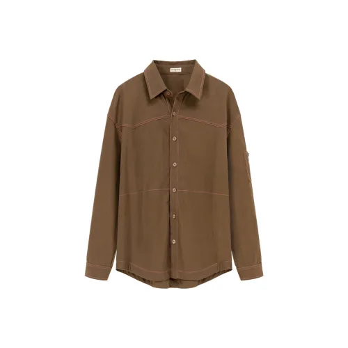 NO ONE ELSE Кофе Женские Рубашки