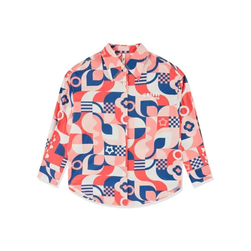 QIAODAN Dry Рубашка Женская Олимпийский Цветочный С принтом