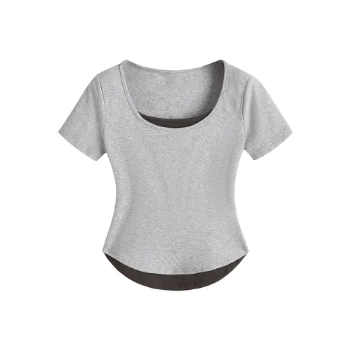 HANDAIWEI T-рубашка Женская Фотиния Серый