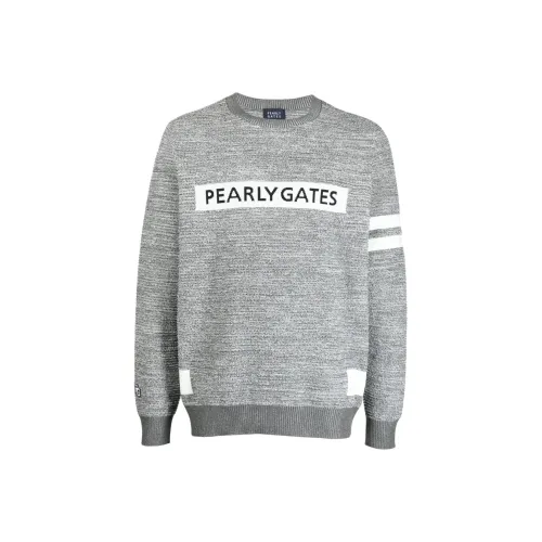 PEARLY GATES Серый Мужской Трикотаж