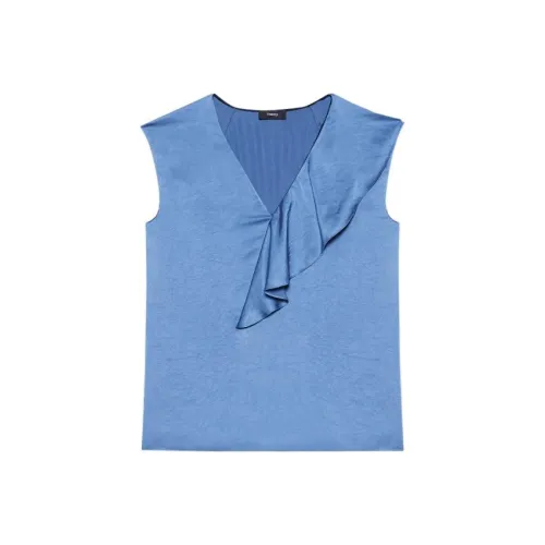 Theory Железо Бирюзовый Женские Рубашки