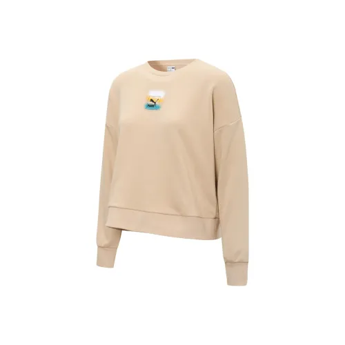 PUMA Толстовка Женская Earth Желтая