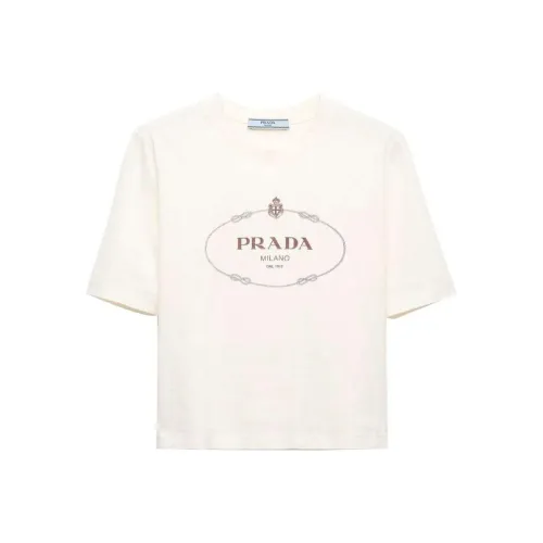 PRADA Белые Женские T-рубашки