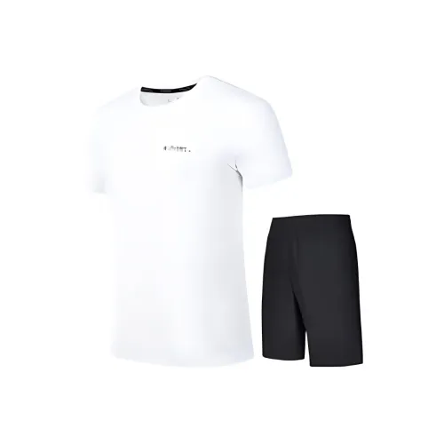 QIAODAN Повседневная Спортивная Одежда Мужская Jordan Белый Черный