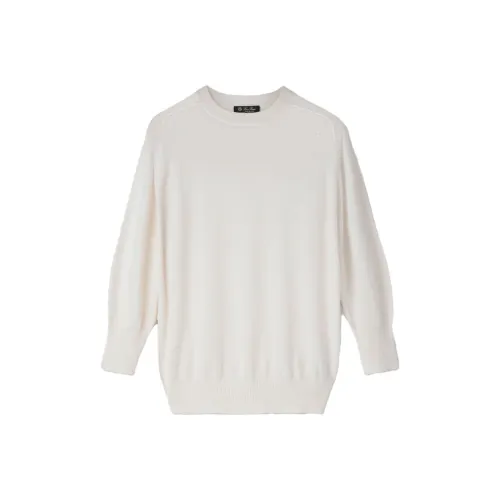 Loro Piana Белый Женские Кашемировые Свитеры
