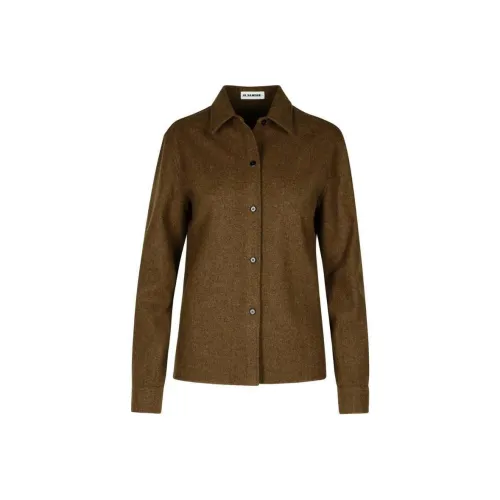 JIL SANDER Коричневые Женские Рубашки