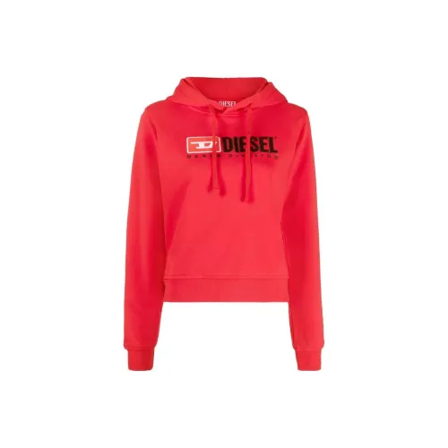 DIESEL Женские свитшоты красного цвета