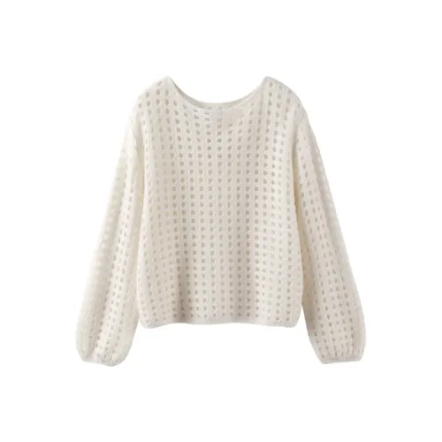 MAIGRE SIMHAT Кашемир Свитер Женский Белый