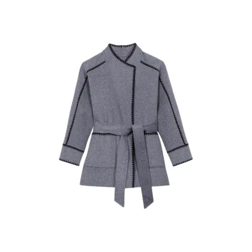 Maje Куртки и Пальто Женские Серый Черный