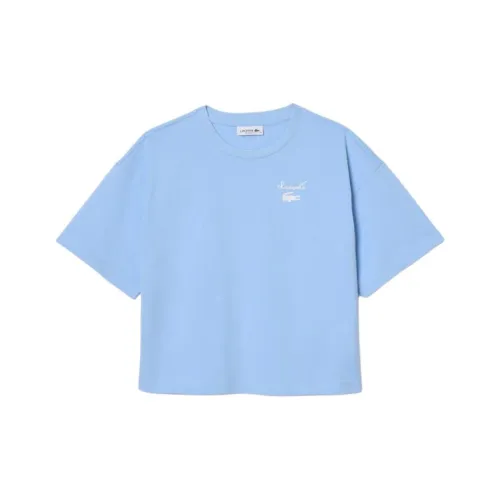 LACOSTE T-рубашка Женская Светло-синяя