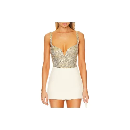 FREE PEOPLE Комбинезон Женский Золотой