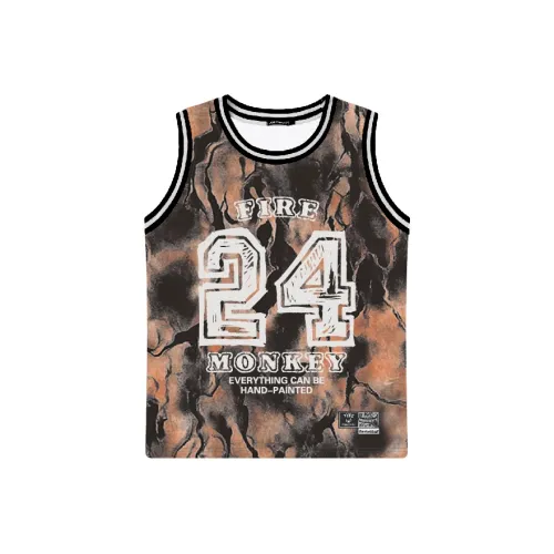 FireMonkey Баскетбольная Джерси Унисекс Коричневый Каменно-черный