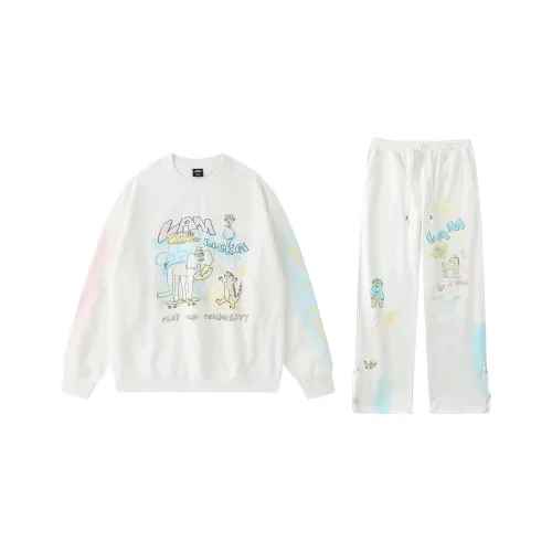 LAMLICKA Комплект Свитшот Унисекс Белый