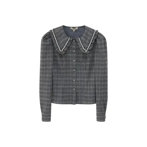 LULUALWAYS Серые Женские Рубашки