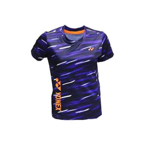 YONEX T-рубашка Женская Черная Фиолетовая