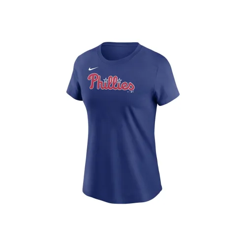 nike x MLB T-Shirt Женская Синяя