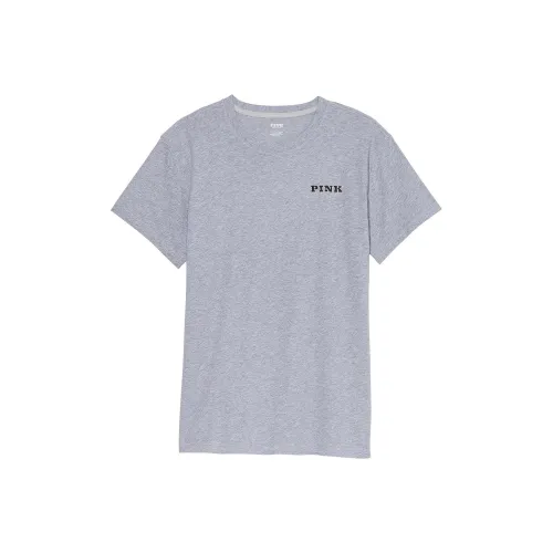 Victoria's Secret T-рубашка женская серая с значком на спине