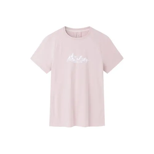 Anta Champion All Weather Series Дымчато-серый Розовый Женские Футболки