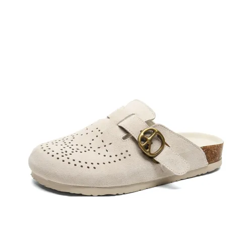 VAEL Пробковая подошва Cut Out Шов Устойчивый к запахам Устойчивый к истиранию Домашние тапочки Унисекс