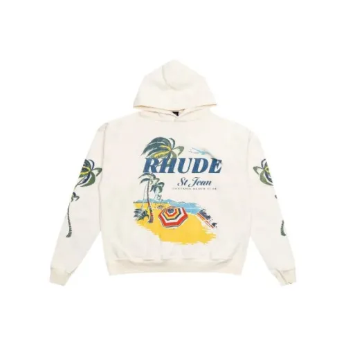 Rhude Белый Женские Свитшоты