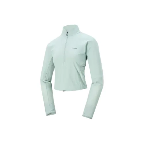 Salomon Sense Aero HYBD CP PLVR W Бег Куртка Женские Туманно-голубой