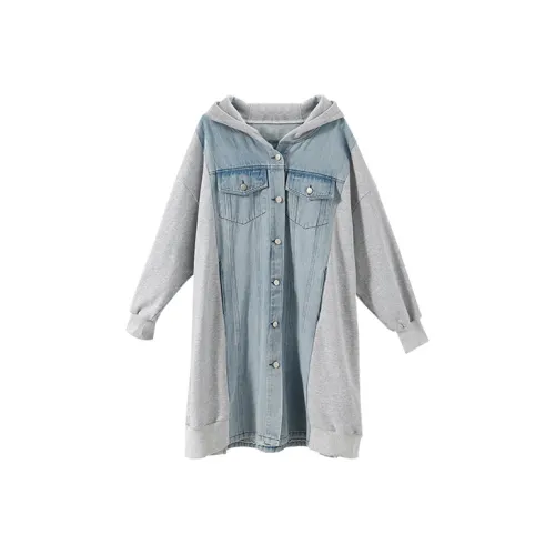 YUMOMO STAR Джинсовая синяя Женская Куртка