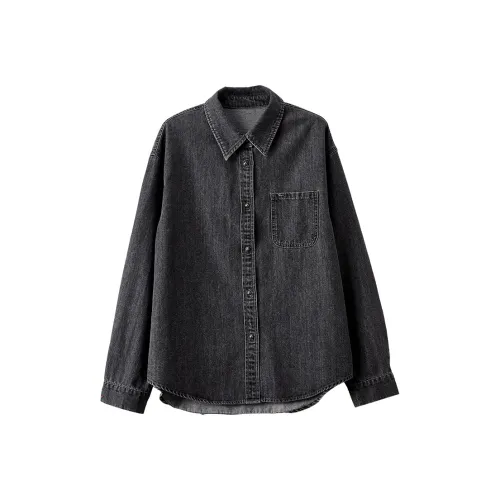 XIANGYING Серые Женские Рубашки