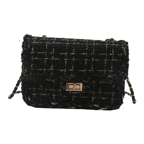 MOONDEMIMA Вязаная ткань Сумка через плечо Стандартная Женская Черная Белая