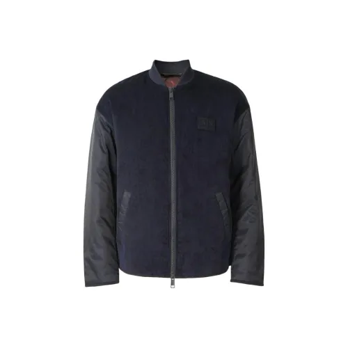 ARMANI EXCHANGEAE Хлопковый пуховик Мужской Темно-синий