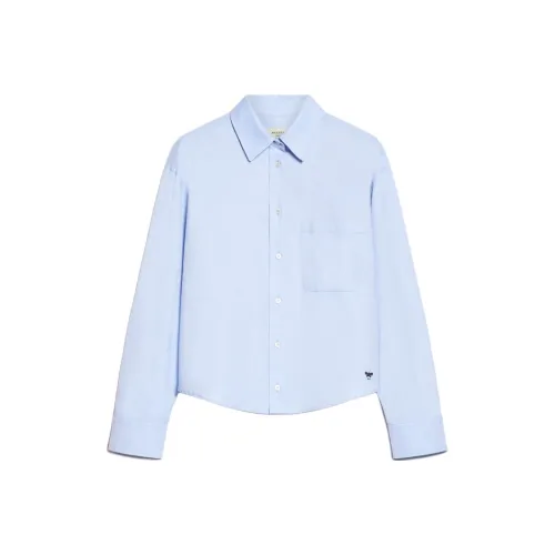 WEEKEND MaxMara 2024 Осенне-зимняя коллекция Рубашка Женская Синяя