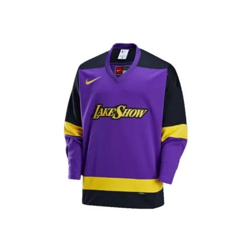 Nike NBA City Edition Collection Спортивная одежда Мужская Allover Фиолетовый Черный Амарилло-желтый Черный